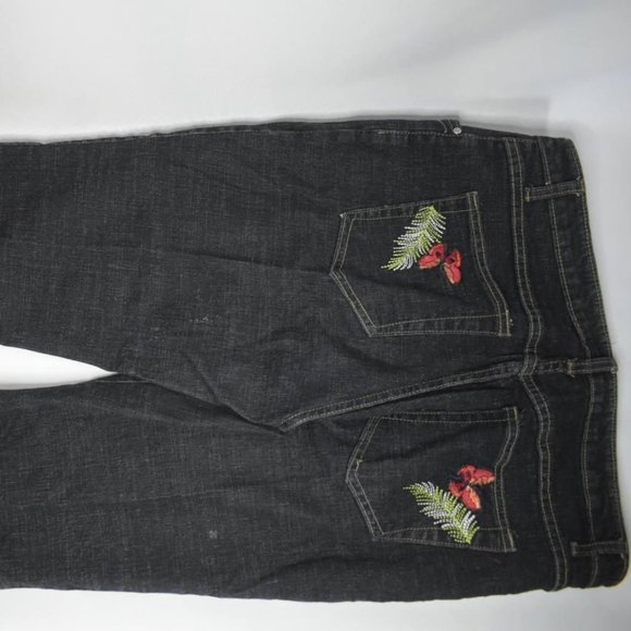 Coca Cola Womans Jeans with Butterfly Embroide 32 - Picture 6 of 6